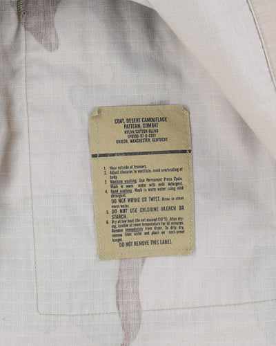 1990s Vintage US Army 3-Colour Desert DCU Combat Coat - Large