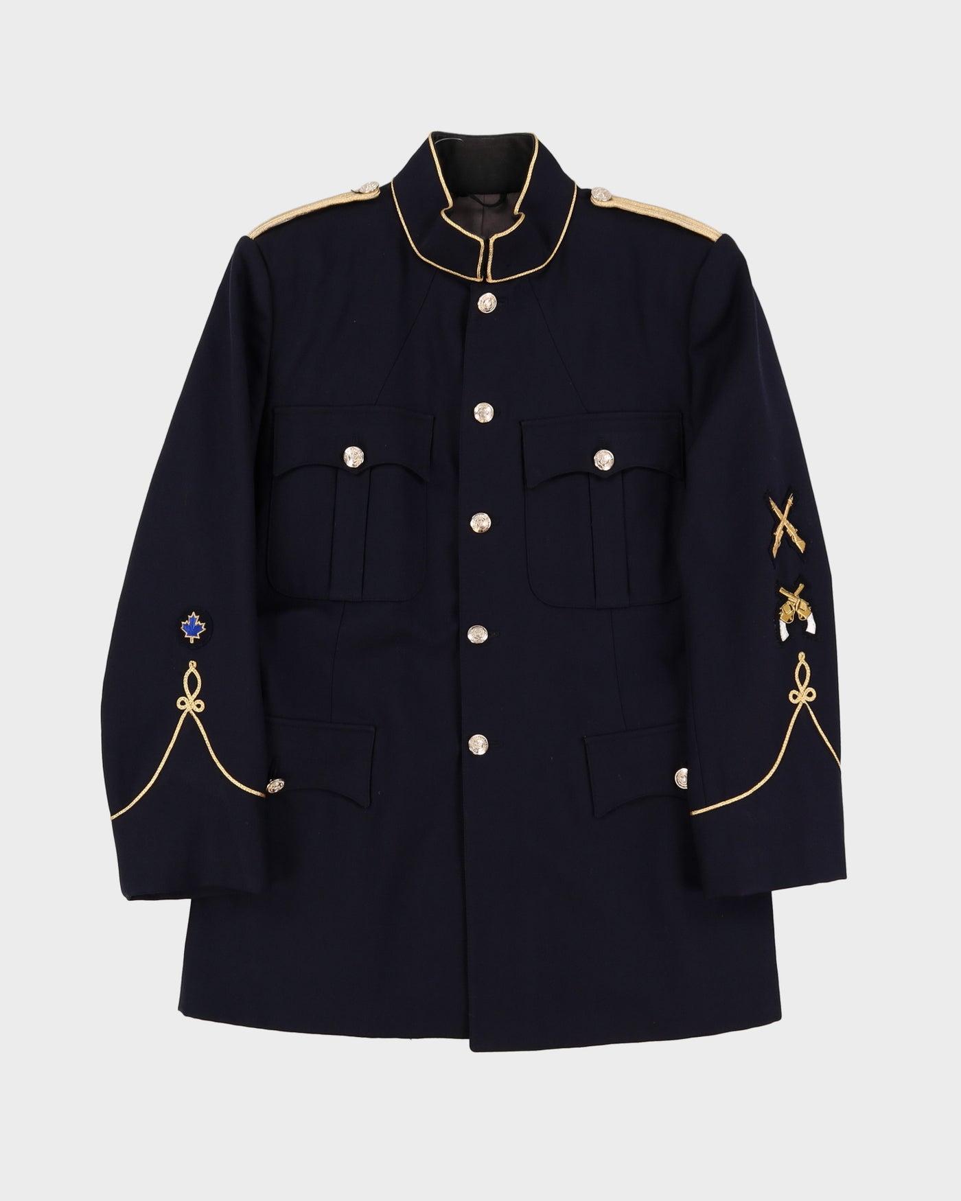 1980s Vintage Canadian Military College Dress Jacket - Small