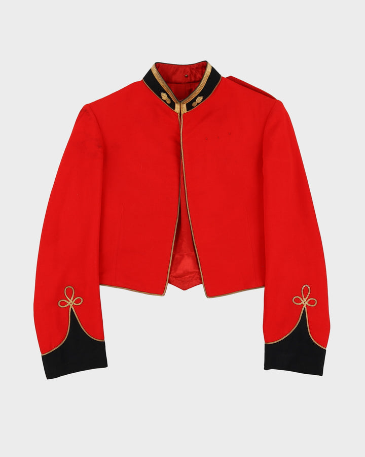 1920s Vintage Canadian Military Officer College Red Coat Dress Jacket - X-Small