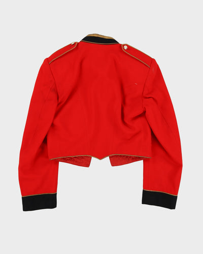 1920s Vintage Canadian Military Officer College Red Coat Dress Jacket - X-Small