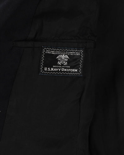1940s WW2 Vintage US Navy Black Dress Jackets - X-Small