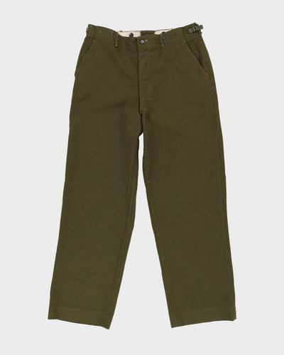 1950s Vintage US Army Wool M1951 Trousers - 34x33
