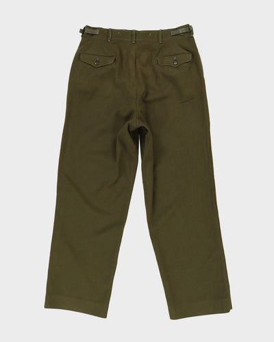 1950s Vintage US Army Wool M1951 Trousers - 34x33