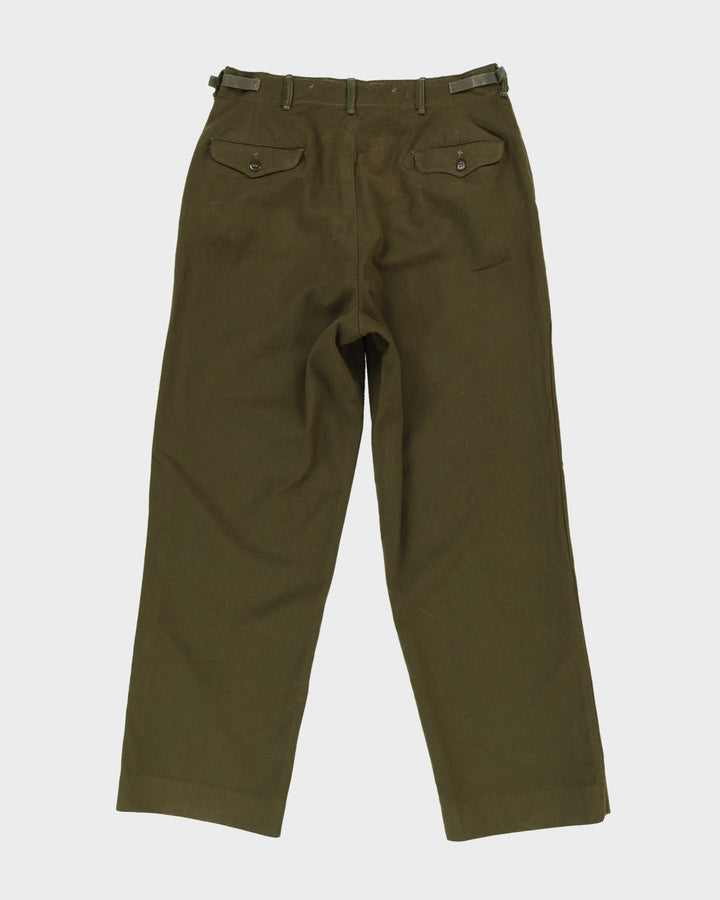 1950s Vintage US Army Wool M1951 Trousers - 34x33