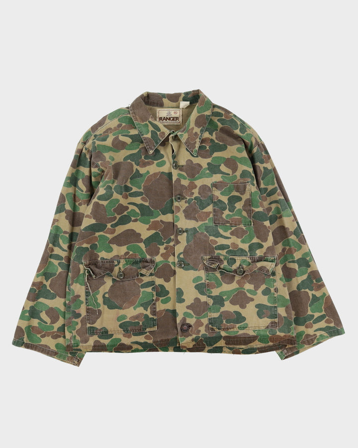 1980s Vintage Ranger Brand Duck Hunter Camo Hunting Shirt - X-Large