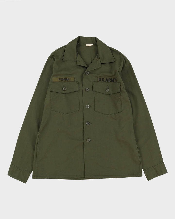 1970s Vintage US Army Dura-Press OG-507 Utility Shirt - Large
