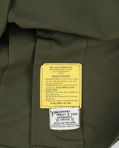 1970s Vintage US Army Dura-Press OG-507 Utility Shirt - Large