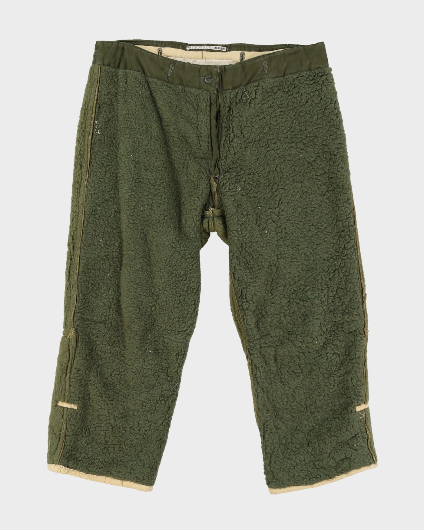 1950s Vintage Canadian Army X-51B Col Weather Trousers Liner - 36x25