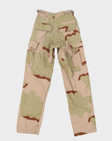 1990s Vintage US Army 3-Colour Desert Camo Combat Trousers - 24x32