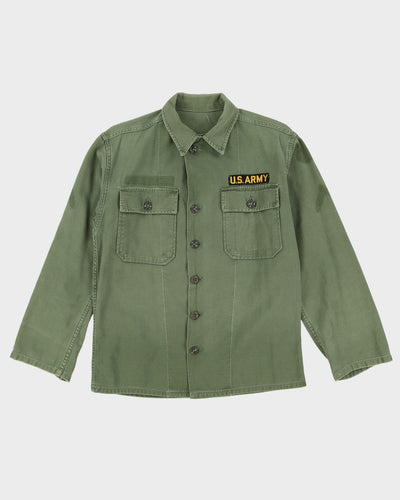 1960s Vintage US army Sateen Utility Shirt - Small