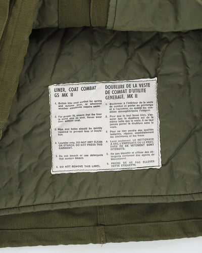 1980s Vintage Canadian Army MkII GS Combat Jacket w/ Liner - Large