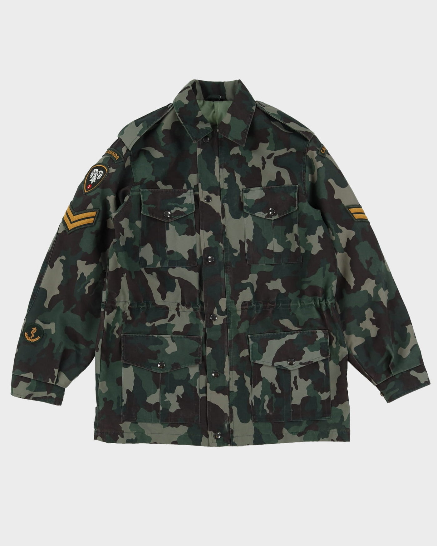 1990s Vintage Canadian Army Woodland Garrison Dress Jacket - Medium
