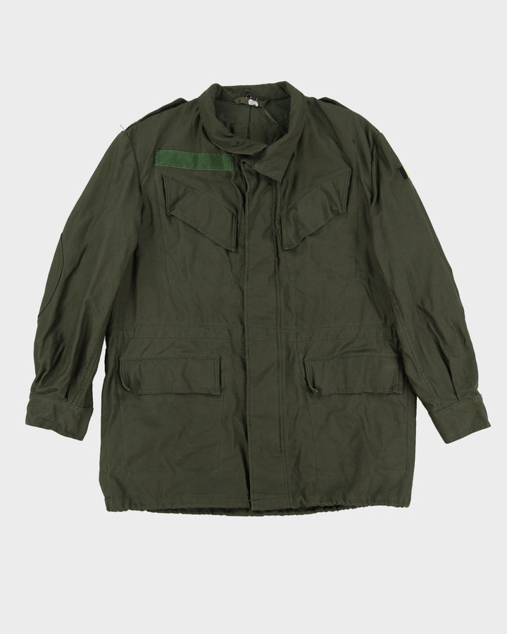 1990s Vintage Belgian Army Field Combat Jacket - Large