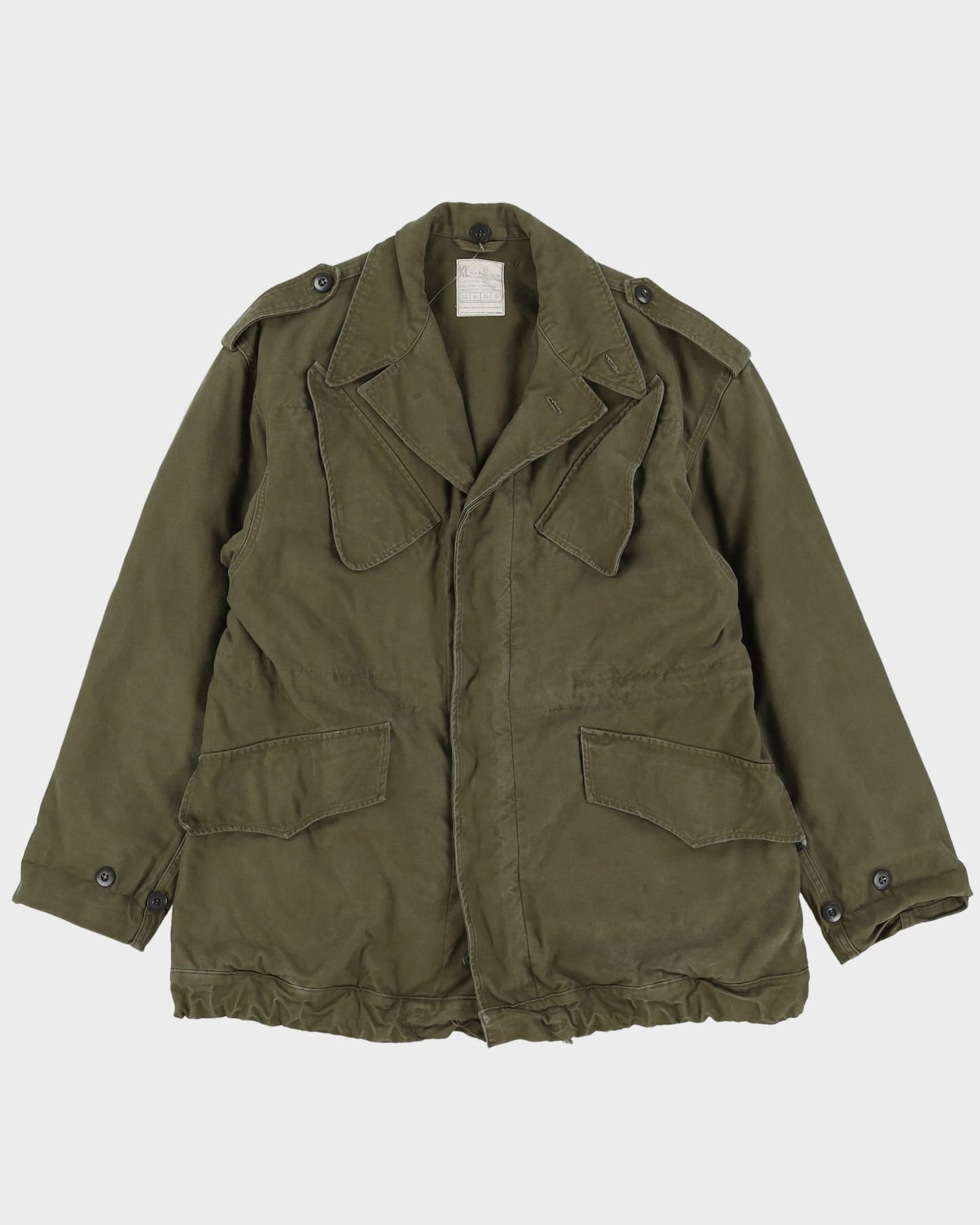 1980s Vintage Belgian Army Field Combat Jacket - Medium