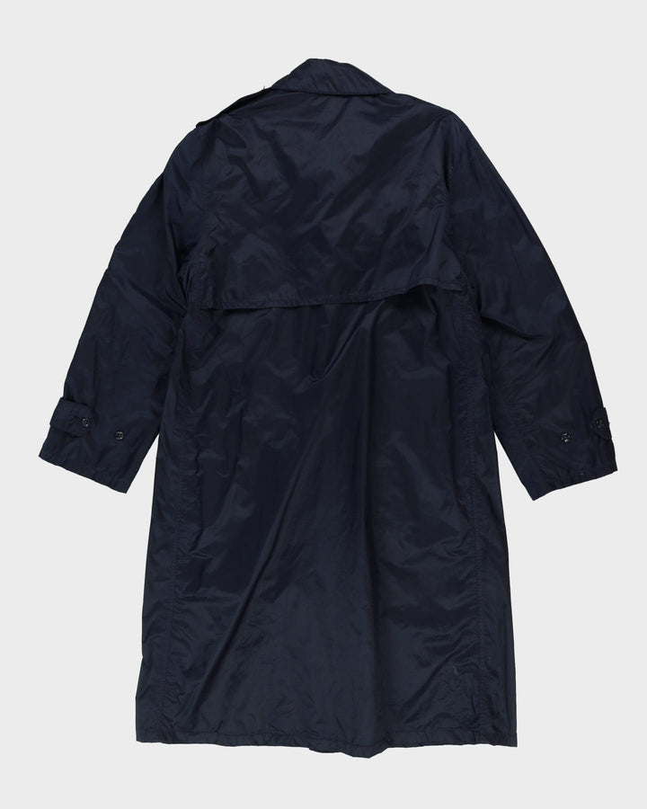 Rare 1960s Vintage US Air Force Blue Lightweight Raincoat - Medium