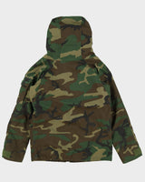 80s Vintage US Army ECWCS Woodland Camo Parka - Medium