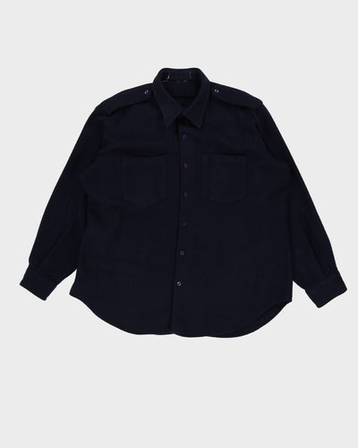 50s Vintage Canadian Navy Wool Shirt - X-Large