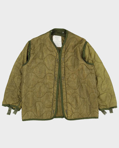 70s Vintage US Army M65 Field Jacket Quilted Liner - Small