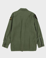 70s Vintage US Army OG-107 Sateen Utility Shirt - Medium