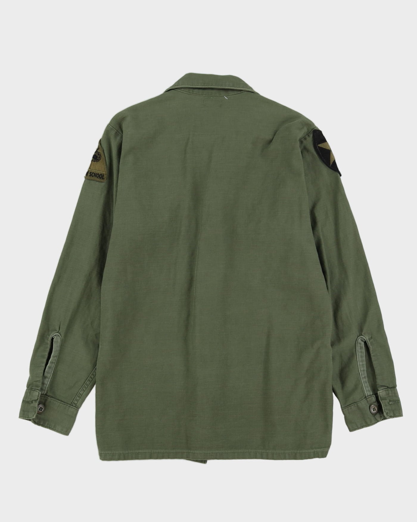 70s Vintage US Army OG-107 Sateen Utility Shirt - Medium