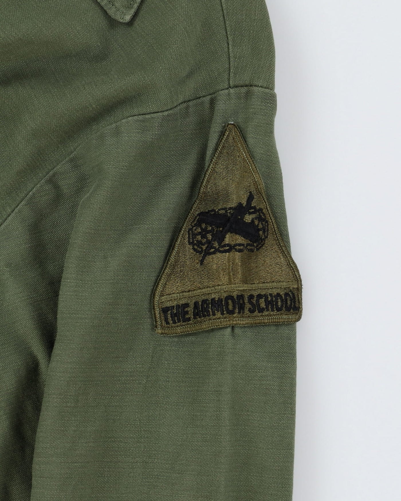 70s Vintage US Army OG-107 Sateen Utility Shirt - Medium