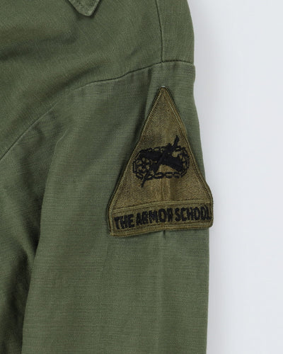 70s Vintage US Army OG-107 Sateen Utility Shirt - Medium
