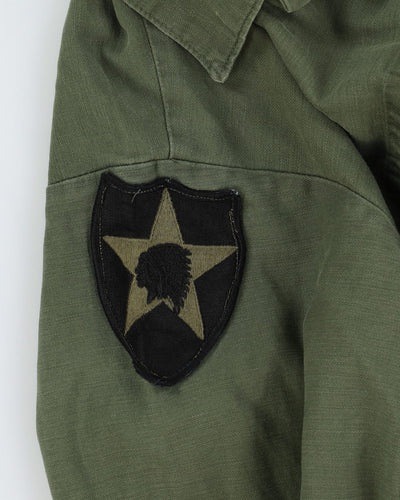 70s Vintage US Army OG-107 Sateen Utility Shirt - Medium