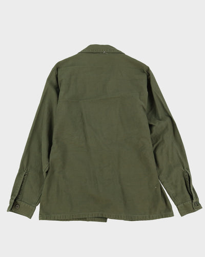 70s Vintage US Army OG-107 Sateen Utility Shirt - Medium