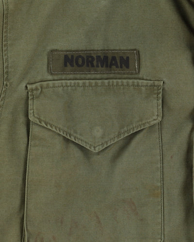 60s Vietnam War Vintage US Army M65 Field Jacket - Small