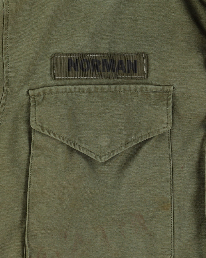 60s Vietnam War Vintage US Army M65 Field Jacket - Small