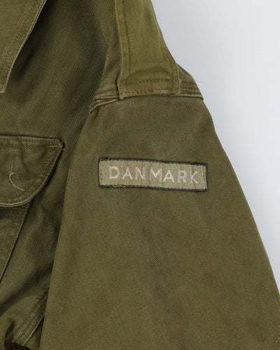 60s Vintage Danish Army HBT Field Jacket - Large