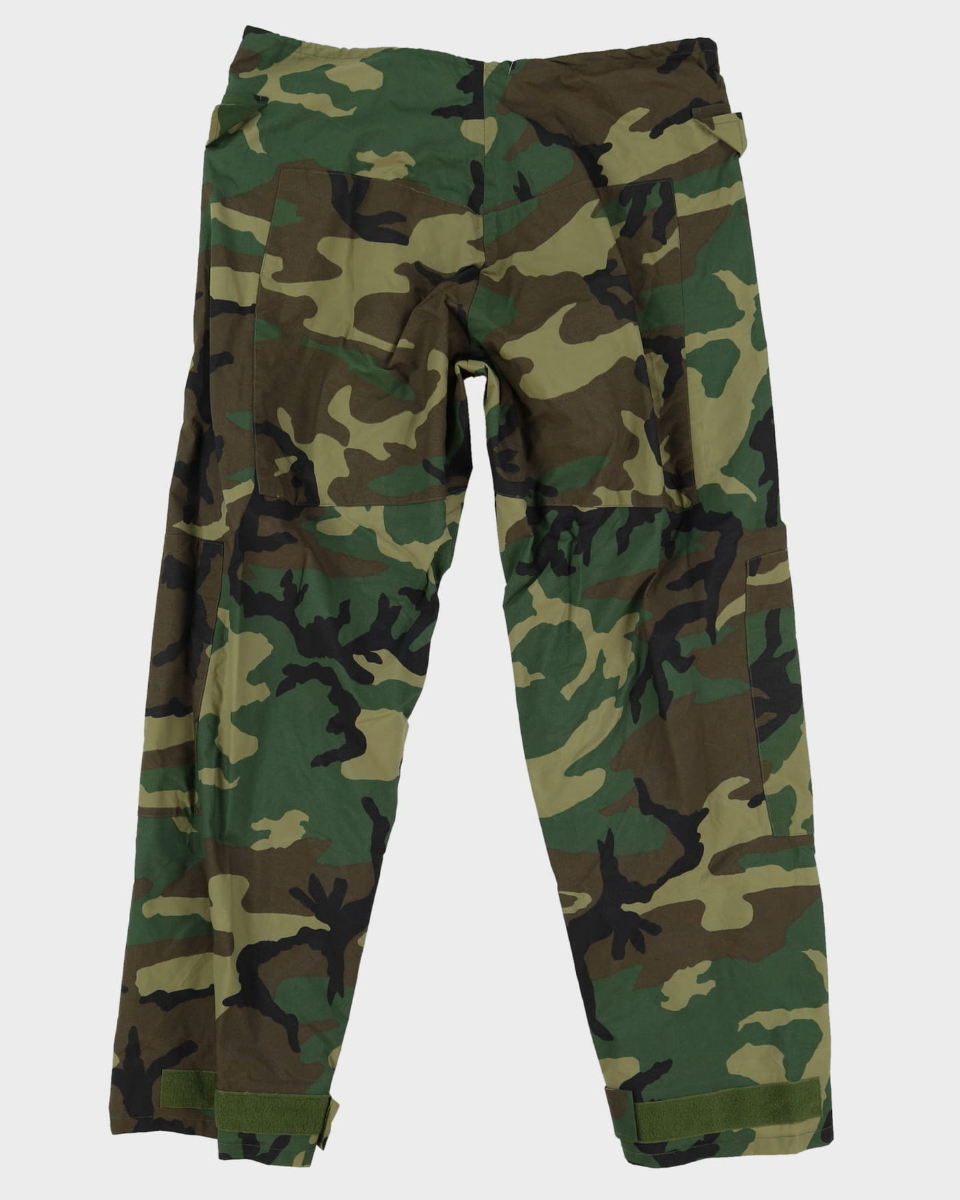 00s US Army ECWCS Waterproof Woodland Camo Trousers - 40x32