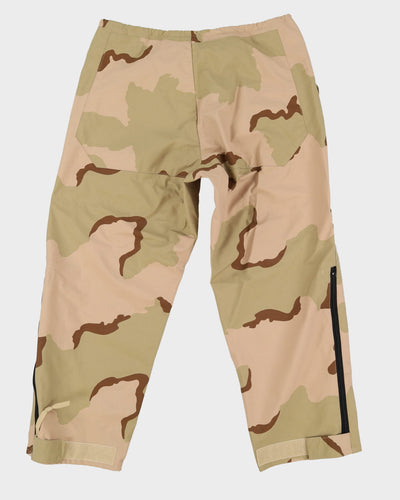 00s US Army ECWCS Waterproof Desert Camo Trousers - 40x30