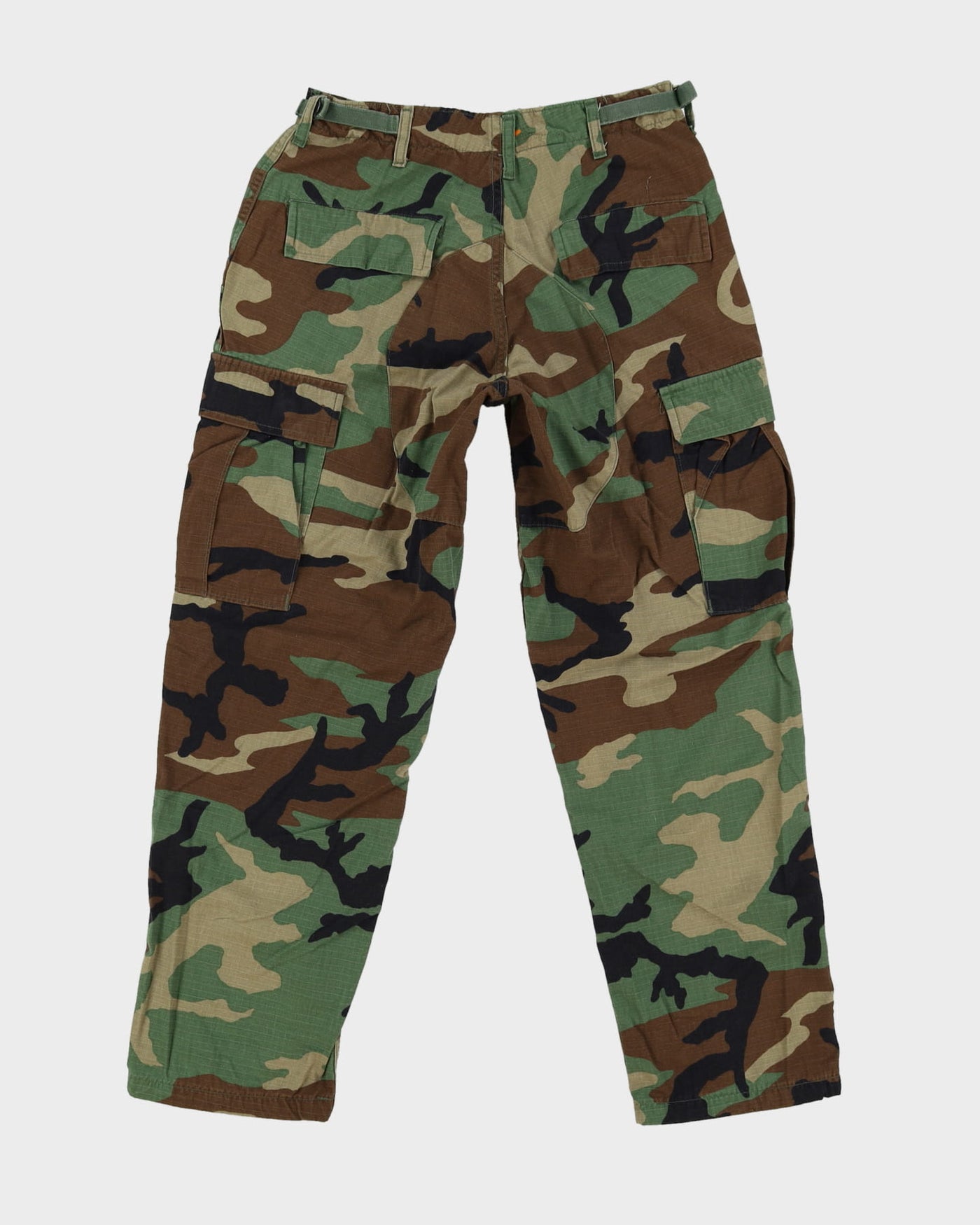 Vintage 80s US Military Woodland Camo Combat Trousers - W30 L30