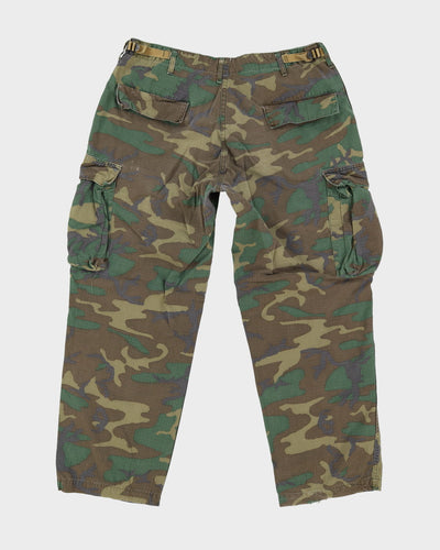 70s Vintage RDF ERDL Camo Combat trousers - 34x28