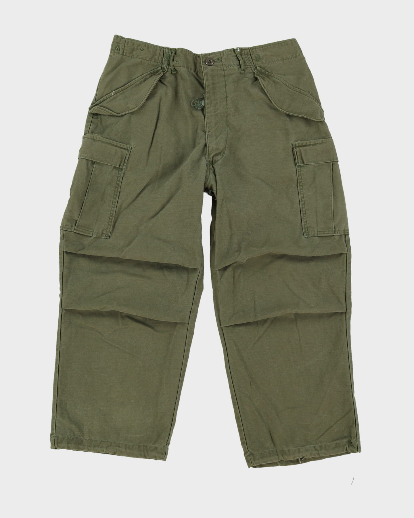 70s Vintage US Army OG-107 Cold Weather Combat Trousers - 34x26