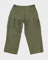 70s Vintage US Army OG-107 Cold Weather Combat Trousers - 34x26