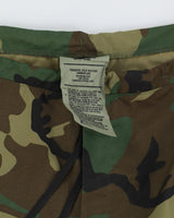 90s Vintage US Army Woodland Camo Waterproof Trousers - 40x30