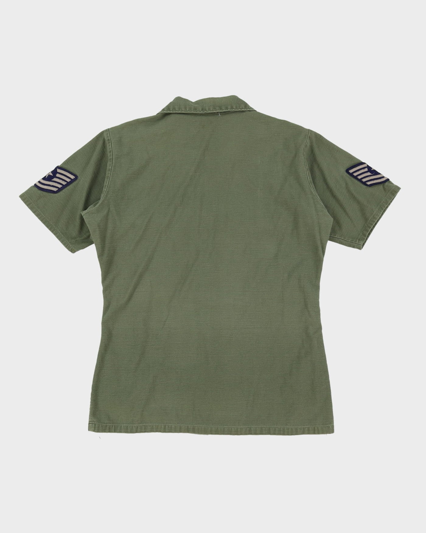 60s Vintage US Army OG-107 Sateen Utility Shirt - Medium