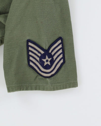 60s Vintage US Army OG-107 Sateen Utility Shirt - Medium