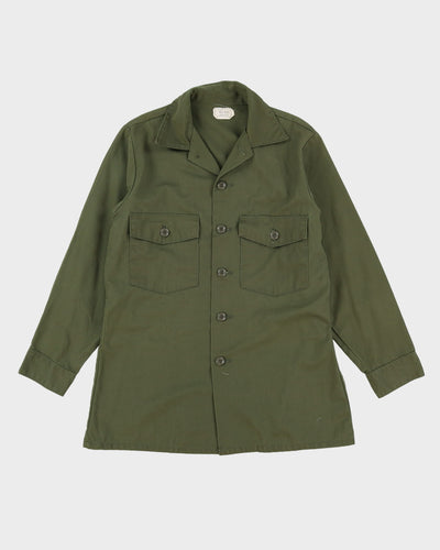 70s Vintage US Army OG-507 Dura-Press Utility Shirt - Medium