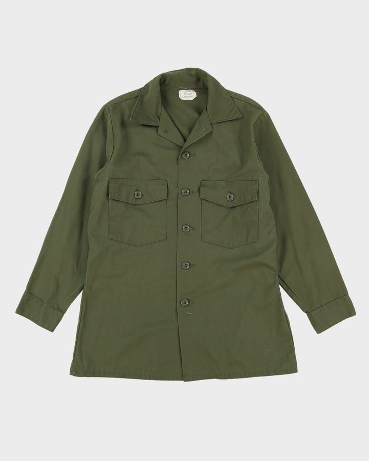 70s Vintage US Army OG-507 Dura-Press Utility Shirt - Medium