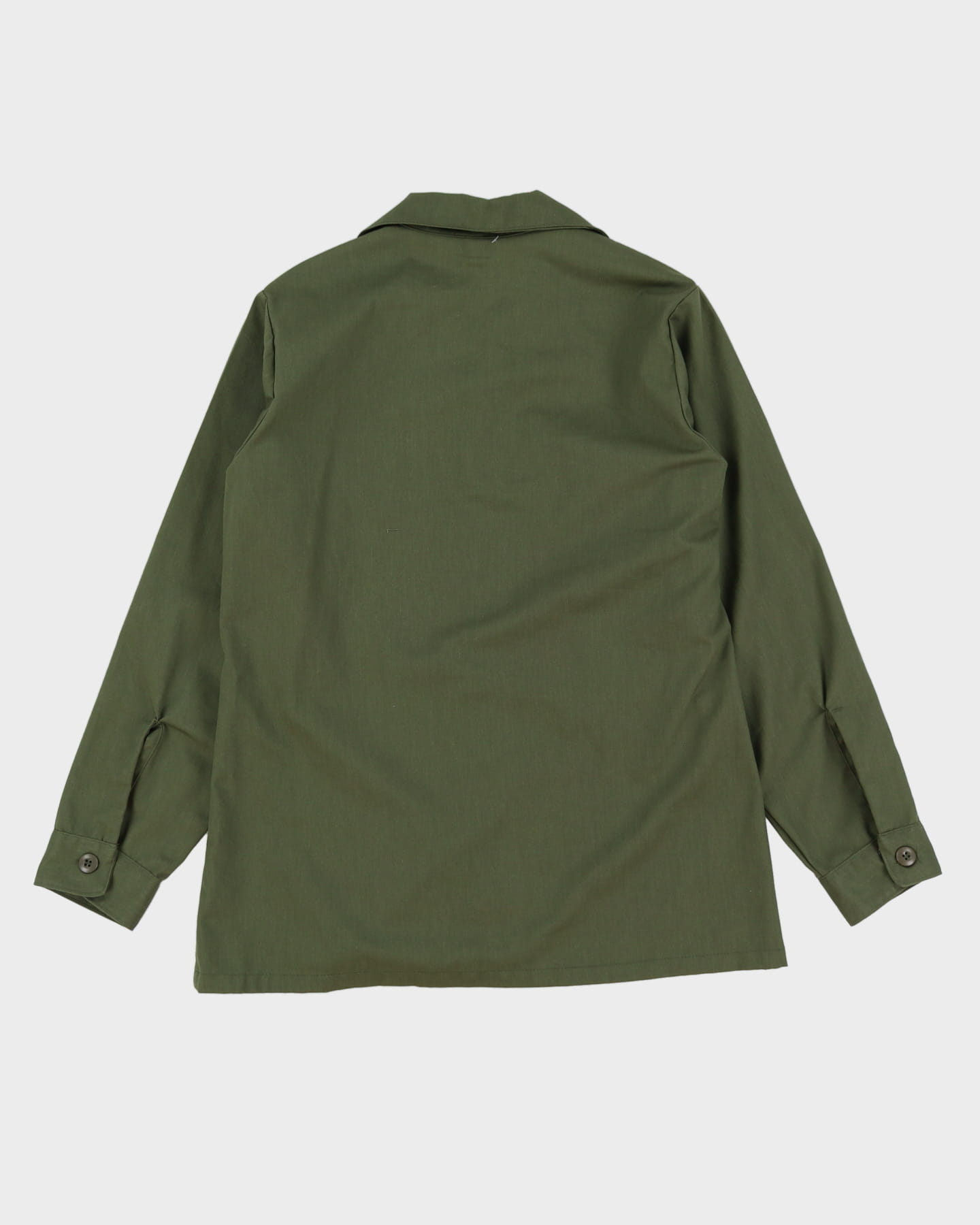 70s Vintage US Army OG-507 Dura-Press Utility Shirt - Medium