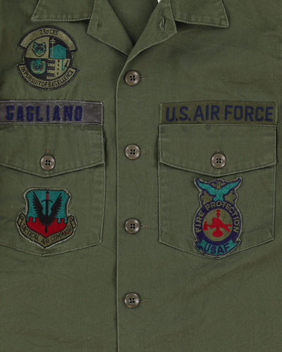 70s Vintage US Army OG-507 Dura-Press Utility Shirt - Medium