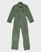 90s Vintage US Army Sateen Utility Coveralls - Small