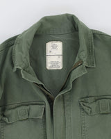 90s Vintage US Army Sateen Utility Coveralls - Small
