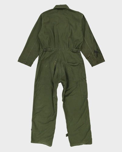 70s Vintage US Army Sateen Utility Coveralls - Large