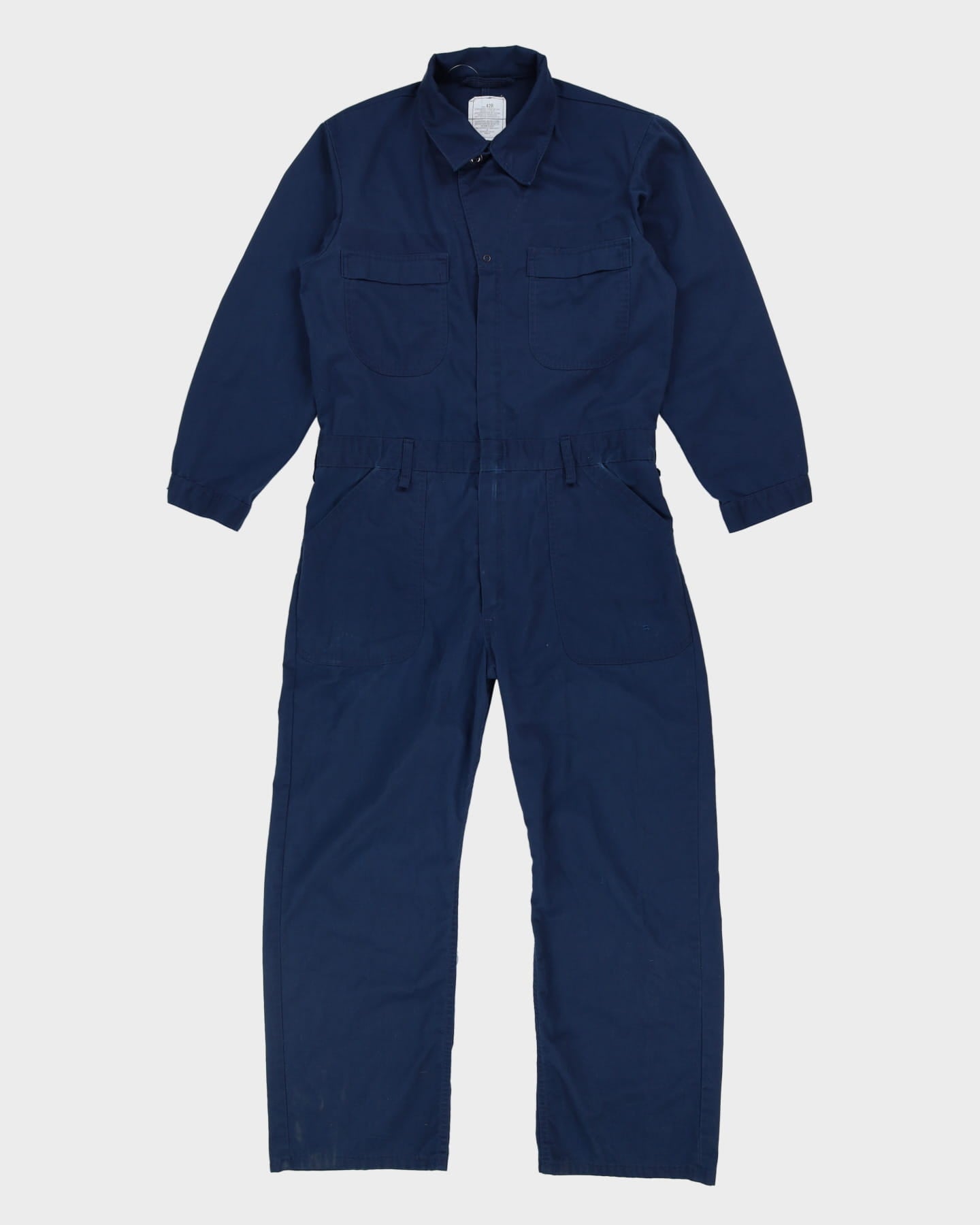 90s Vintage US Navy Blue Utility Coveralls - Medium