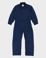 90s Vintage US Navy Blue Utility Coveralls - Medium