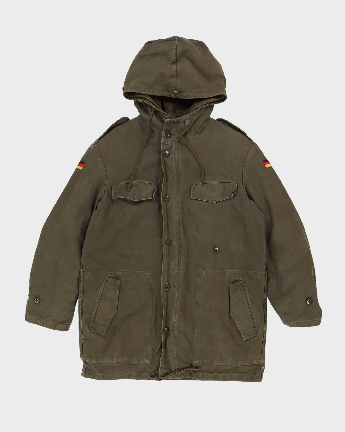 80s Vintage German Army Cold Weather Parka - Medium